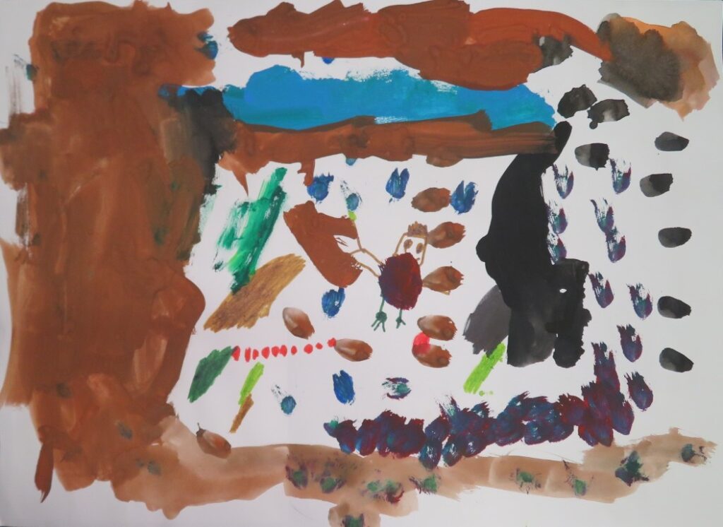 山田 梓未（つばめの森保育園年長）
「のっぺらぼう」