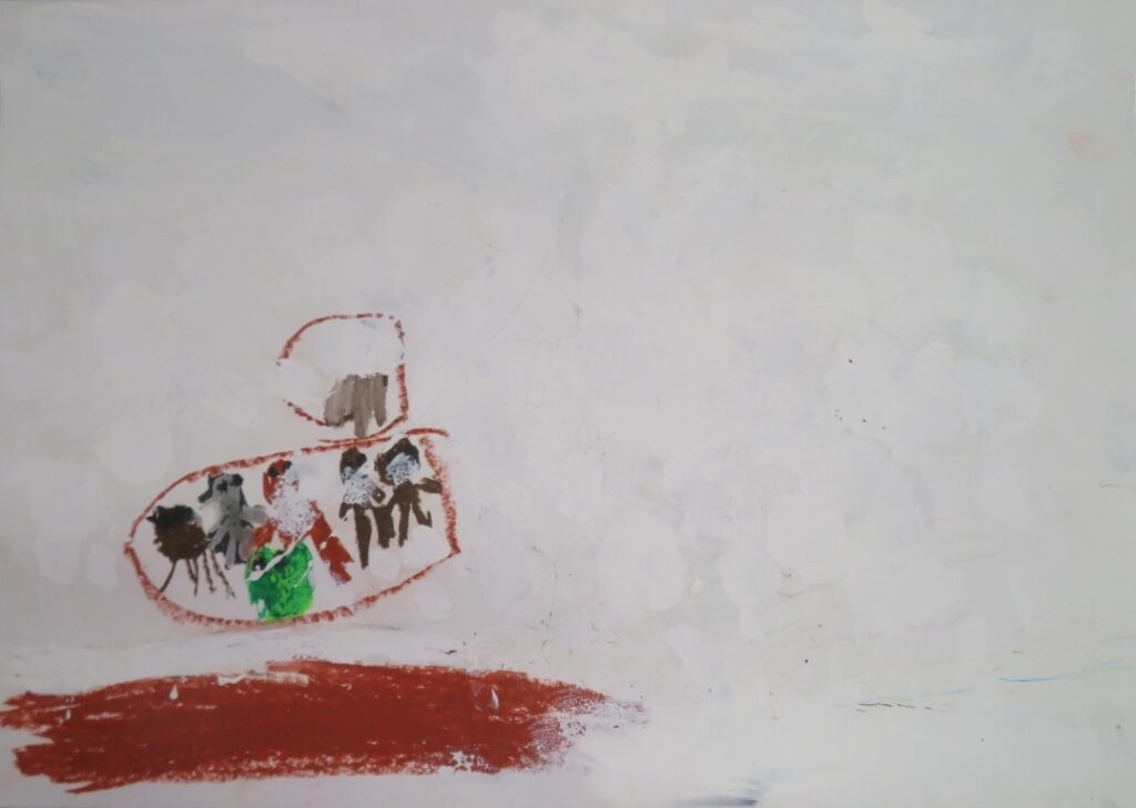 最上 櫂（尾崎小学校２年）
「てぶくろ」