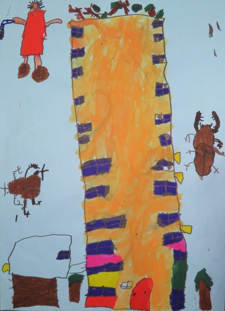 渡邊 晴柊（道川保育園年長）
「１００かいだてのいえ」