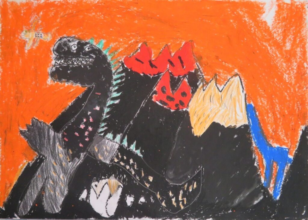 村山 和人（尾崎小学校２年）
「おまえうまそうだな」