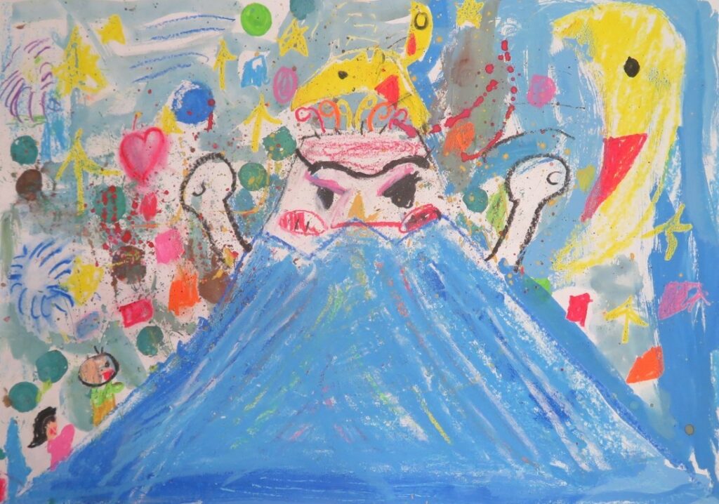 かが めい（鶴舞小学校２年）
「ゴロゴロゴロゴロ」