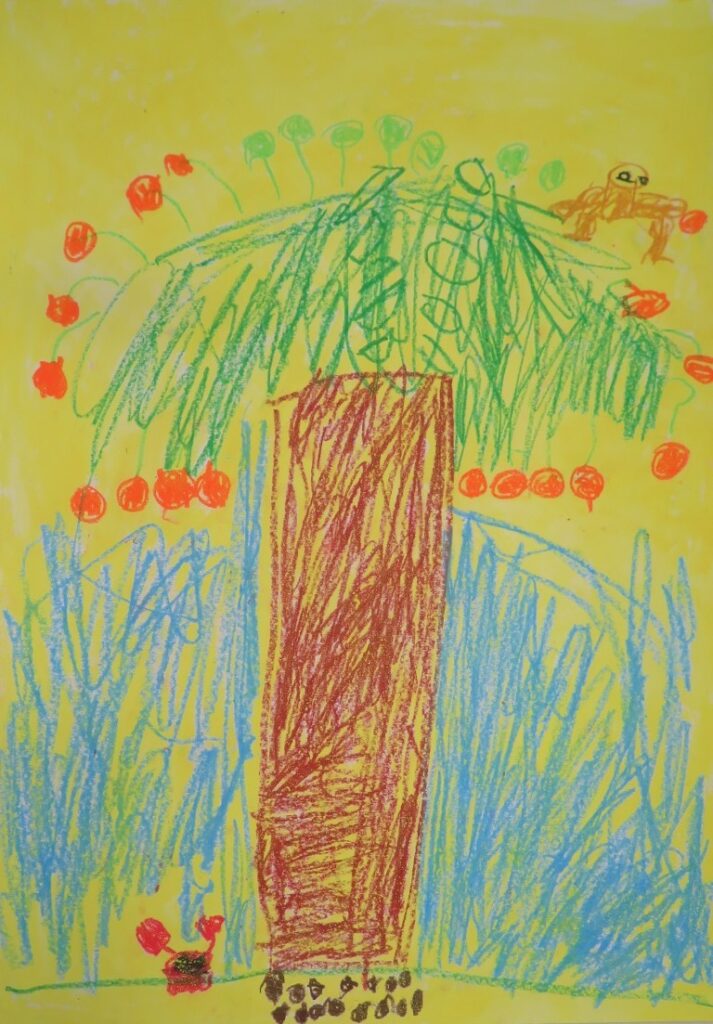 さいとう こうえい（金浦小学校１年）「さるかにがっせん」