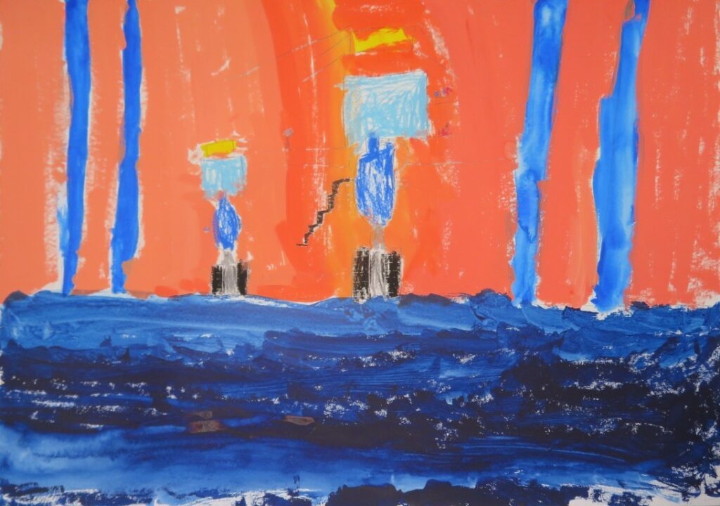 石井 理久（象潟小学校３年）「とこやにいったライオン」