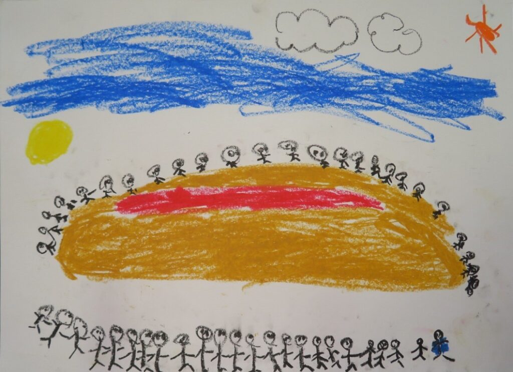 佐藤 碧海（象潟小学校２年）「ぼくのがっこう」