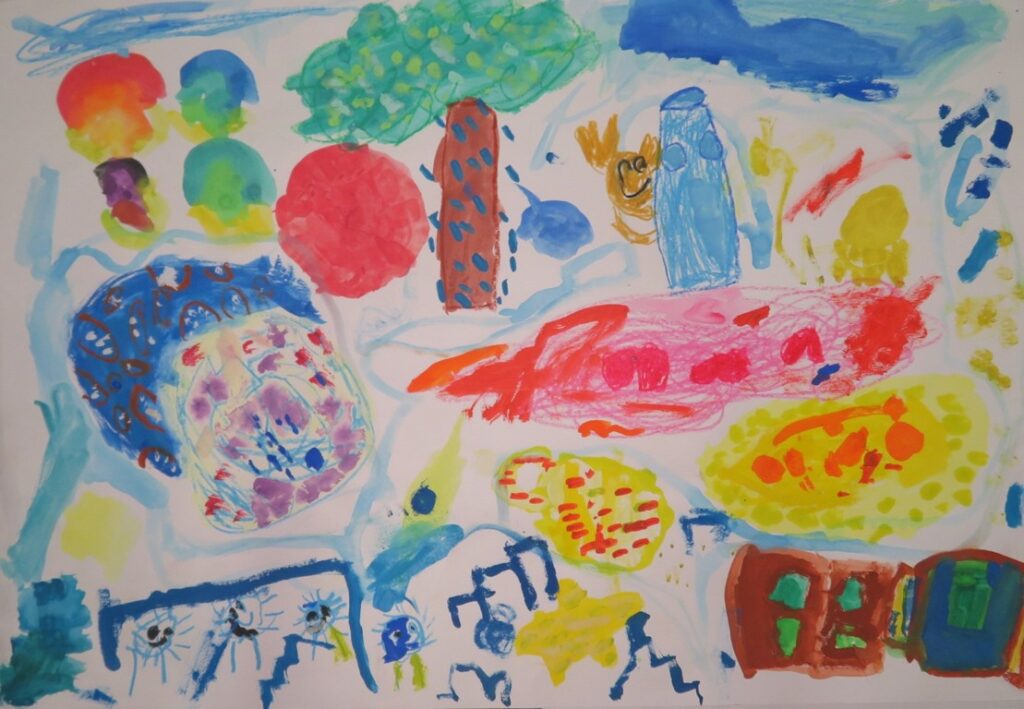 羽鳥 真白（船越こども園年長）「ちいさなちいさなゆめのおふろ」