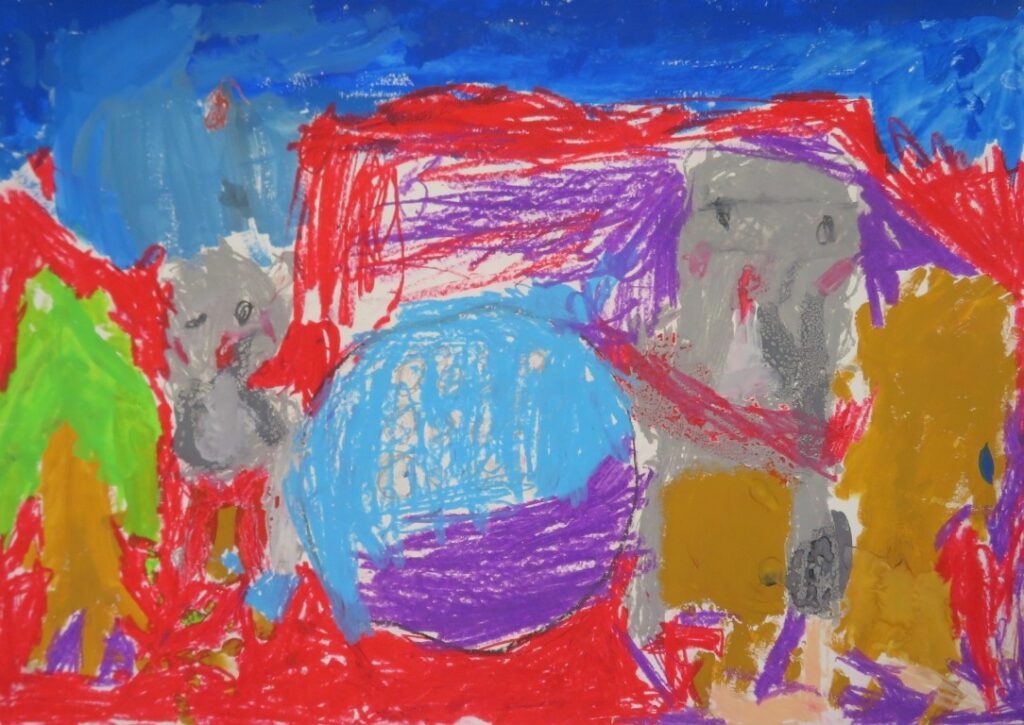 山野 僚真（新山小学校１年）「ねずみのすもう」