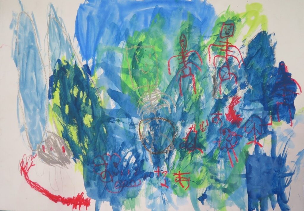 堀 翔馬（新山小学校１年）「ねずみのすもう」