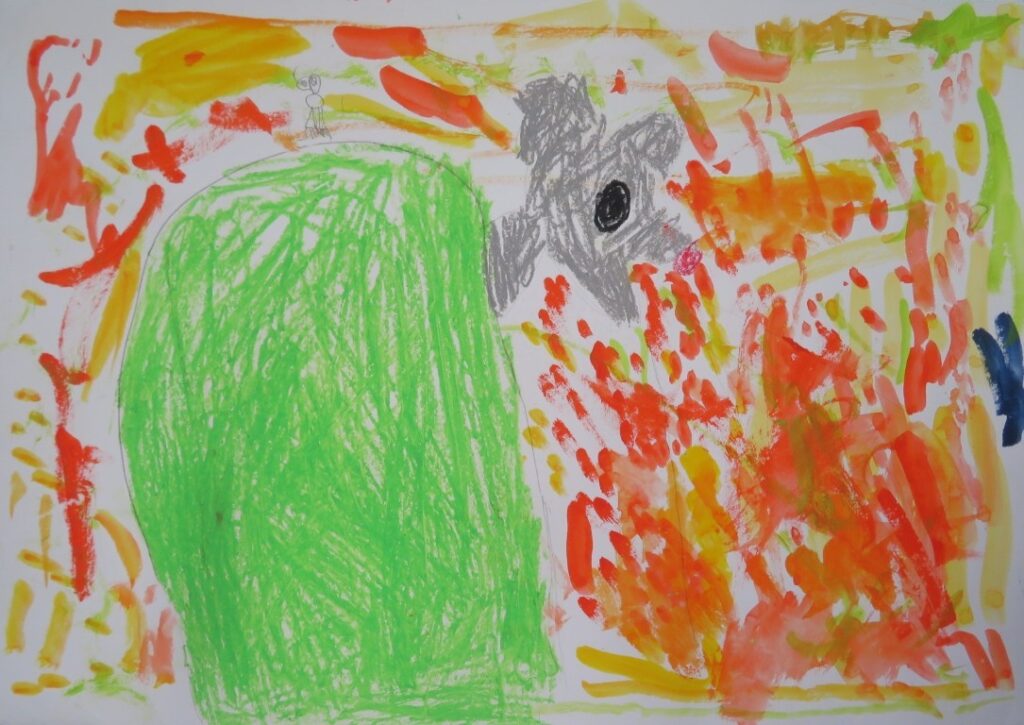 渡辺 虹斗（新山小学校１年）「くまのこうちょうせんせい」