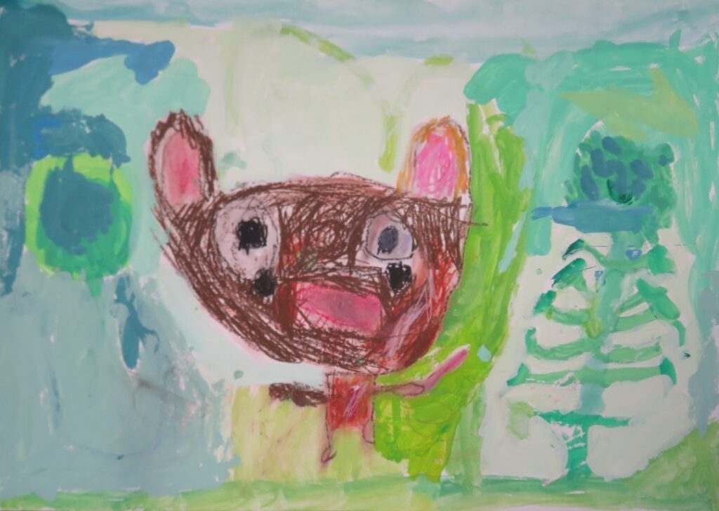 釜台 海音（新山小学校１年）「くまのこうちょうせんせい」