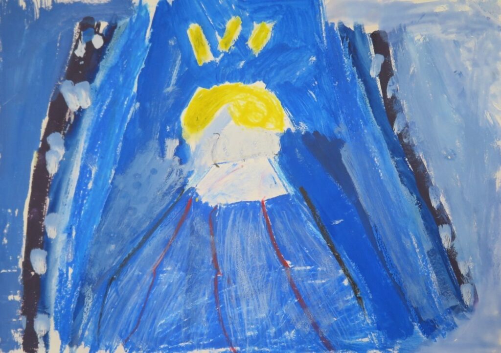 おかべ まこ（鶴舞小学校２年）「ゴロゴロゴロゴロ」