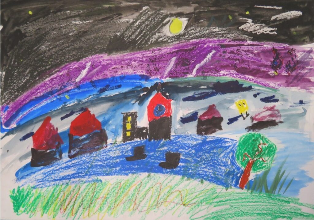 いしかわ きくか（鶴舞小学校２年）「ちいさな　くれよん」