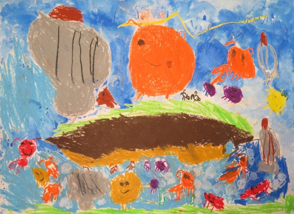 佐藤 勇心（鶴舞小学校１年）「やどかりのおひっこし」