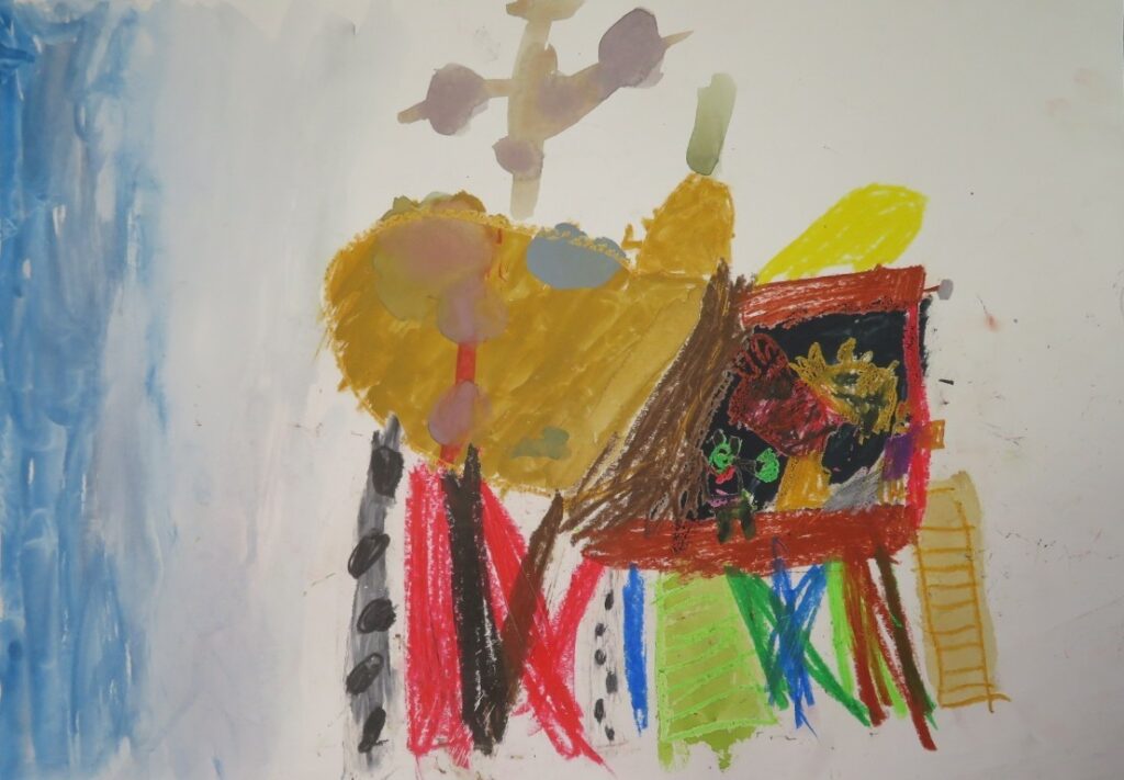 佐藤 怜（尾崎小学校２年）「てぶくろ」