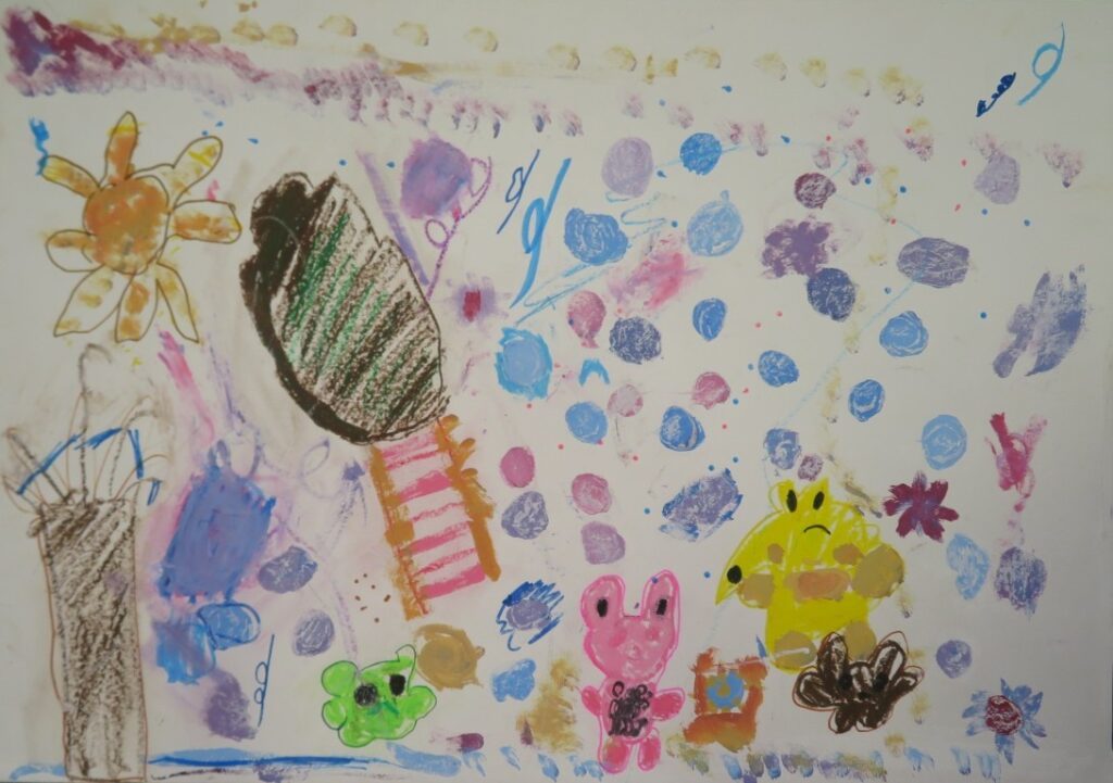 吉川 凜（尾崎小学校２年）「てぶくろ」