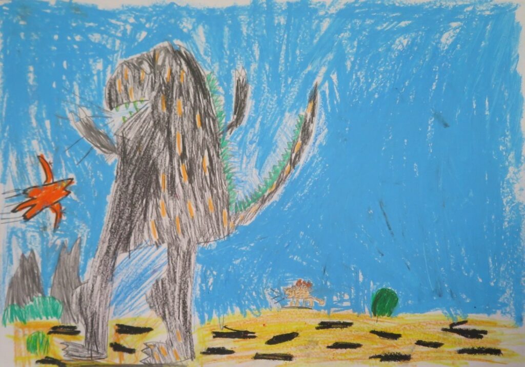 鵜沼 紳二朗（尾崎小学校２年）「おまえうまそうだな」