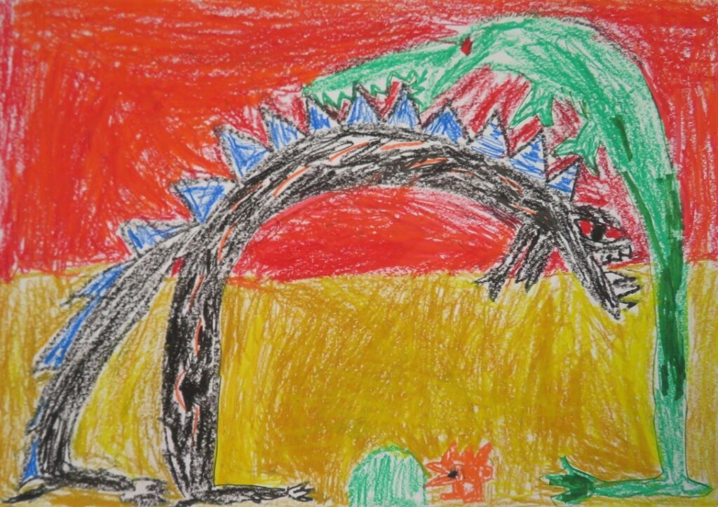 木内 志飛（尾崎小学校２年）「おまえうまそうだな」