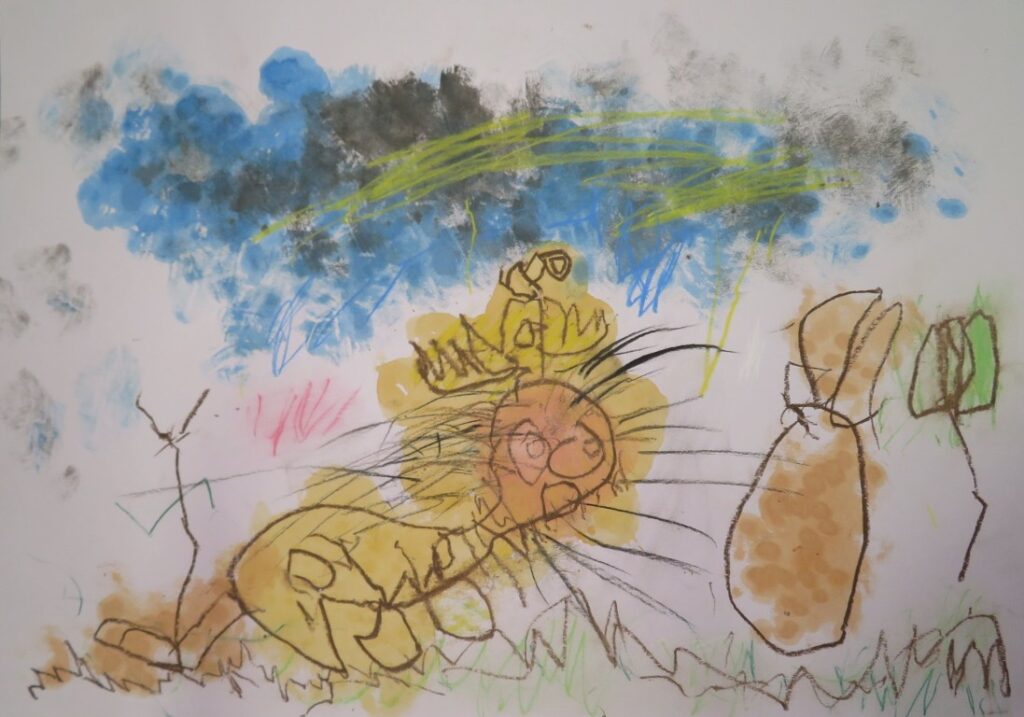 佐々木 斗碧（本荘保育園年長）「ジオジオのかんむり」