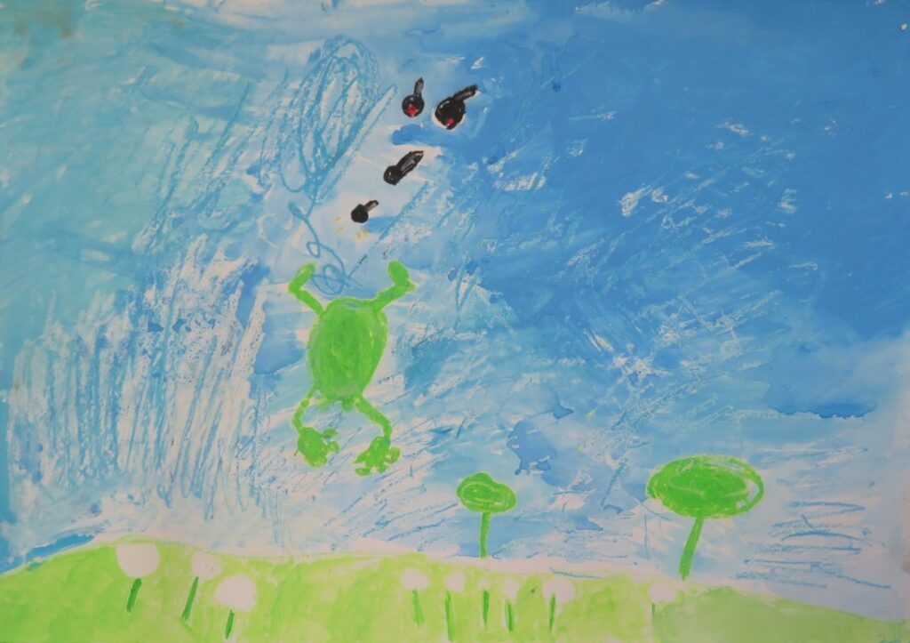 工藤 衣千花（尾崎小学校２年）「おたまじゃくしの１０１ちゃん」