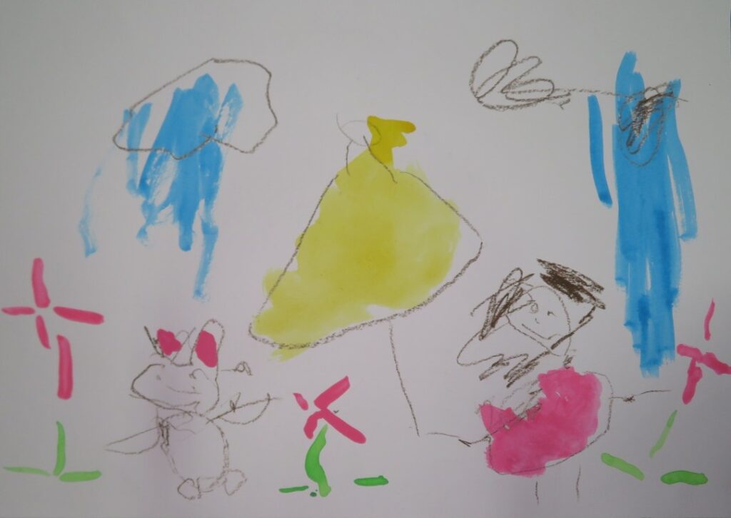 保坂 大輝（本荘保育園年中）「ちいさなきいろいかさ」