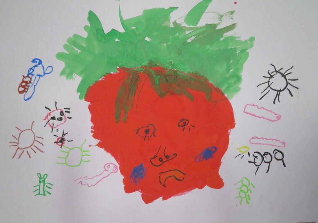 鶴田 昊（本荘保育園年少）「トマトさん」