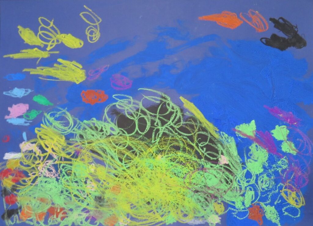 藤原 暖（風の子保育園年少）「なつやすみおばけ」