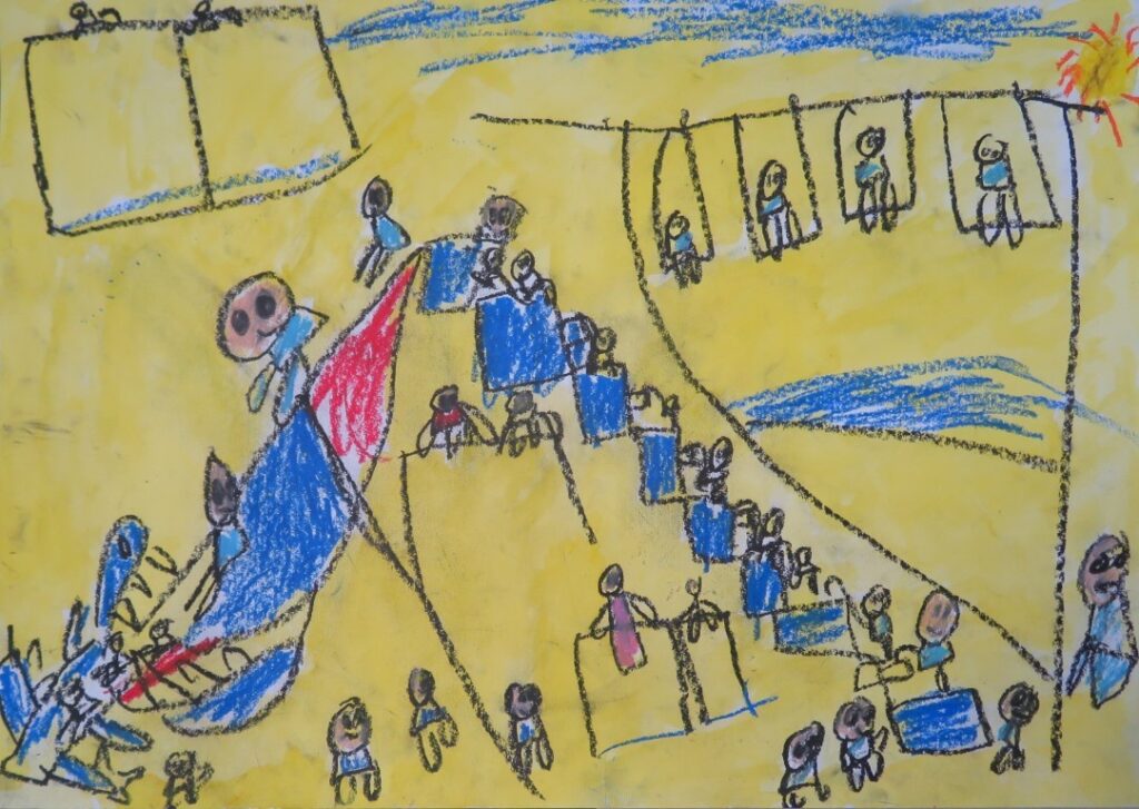 山田 廉（子吉小学校１年）「きょだいなきょだいな」