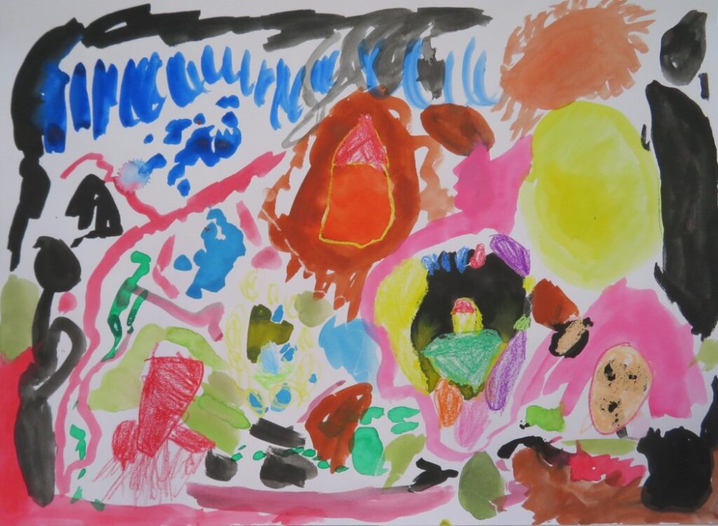 今野 結愛（子吉保育園年中）「ひよこはにげます」