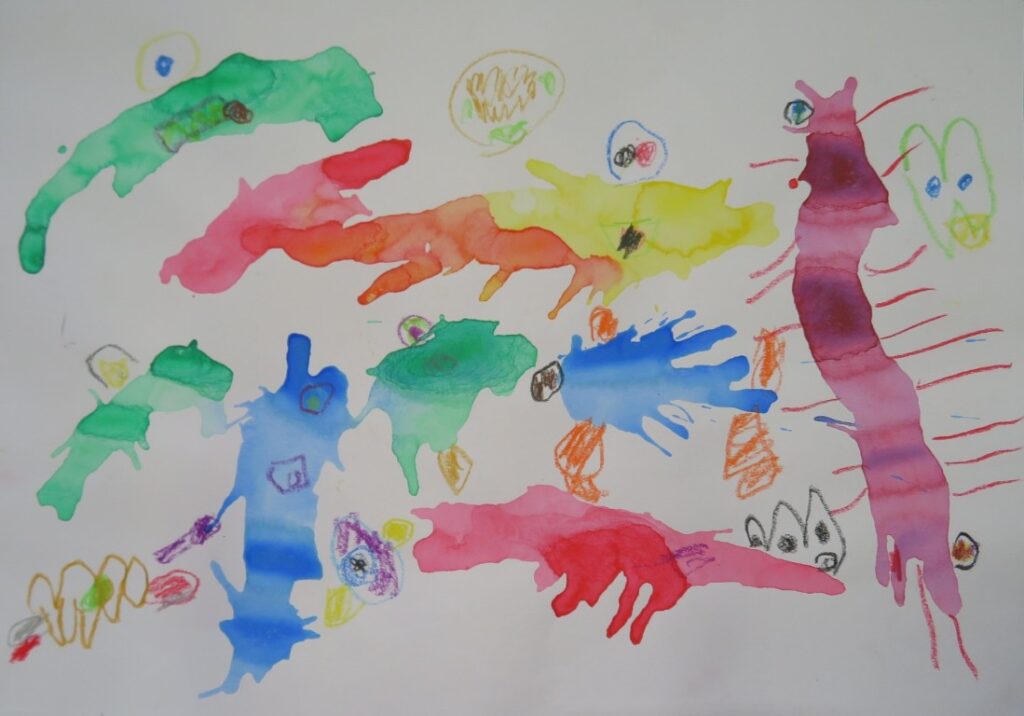 佐藤 蒼真（内越保育園年長）「カラーモンスター　きもちはなにいろ？」