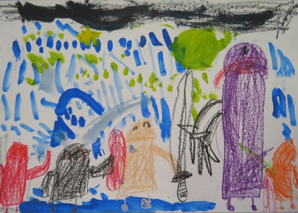 伊藤 輝飛（岩城小学校１年）「くれよんのくろくんとなぞのおばけ」