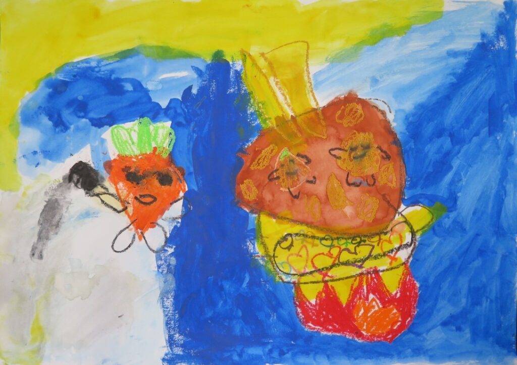 金子 怜愛（岩谷小学校１年）「いろいろおふろはいり隊！」