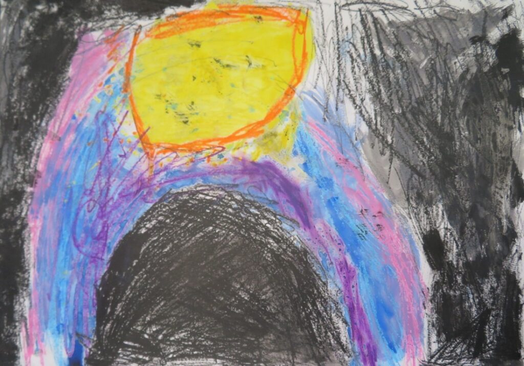 佐々木 鈴（西目小学校１年）「よるよ」