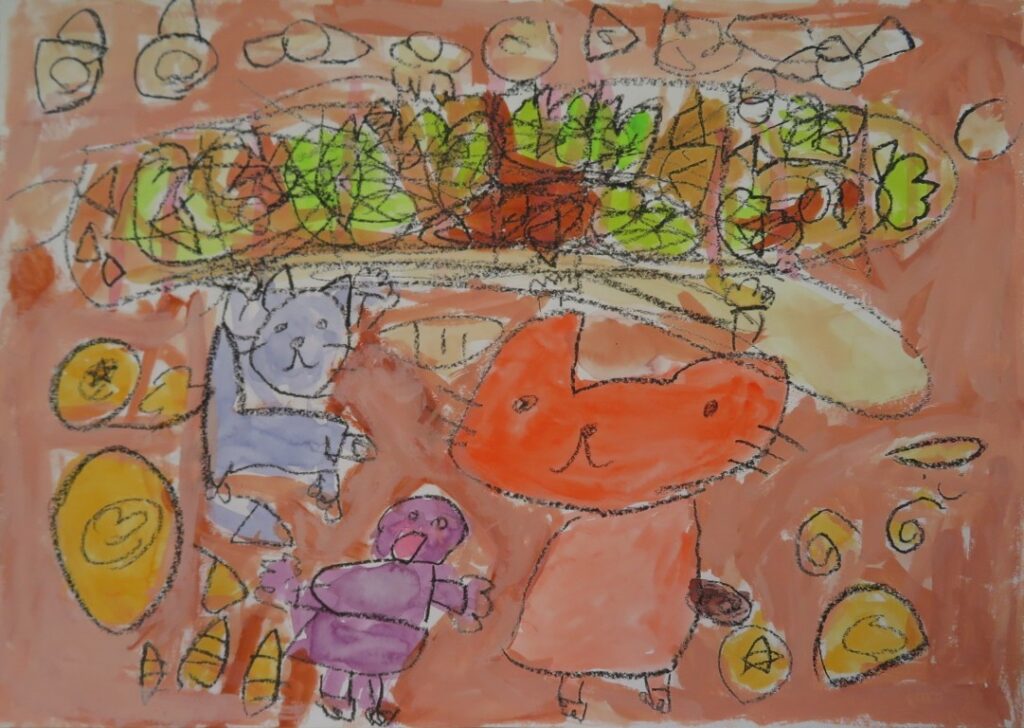 柴田 藍（鳥海小学校１年）「へんてこパンやさん」