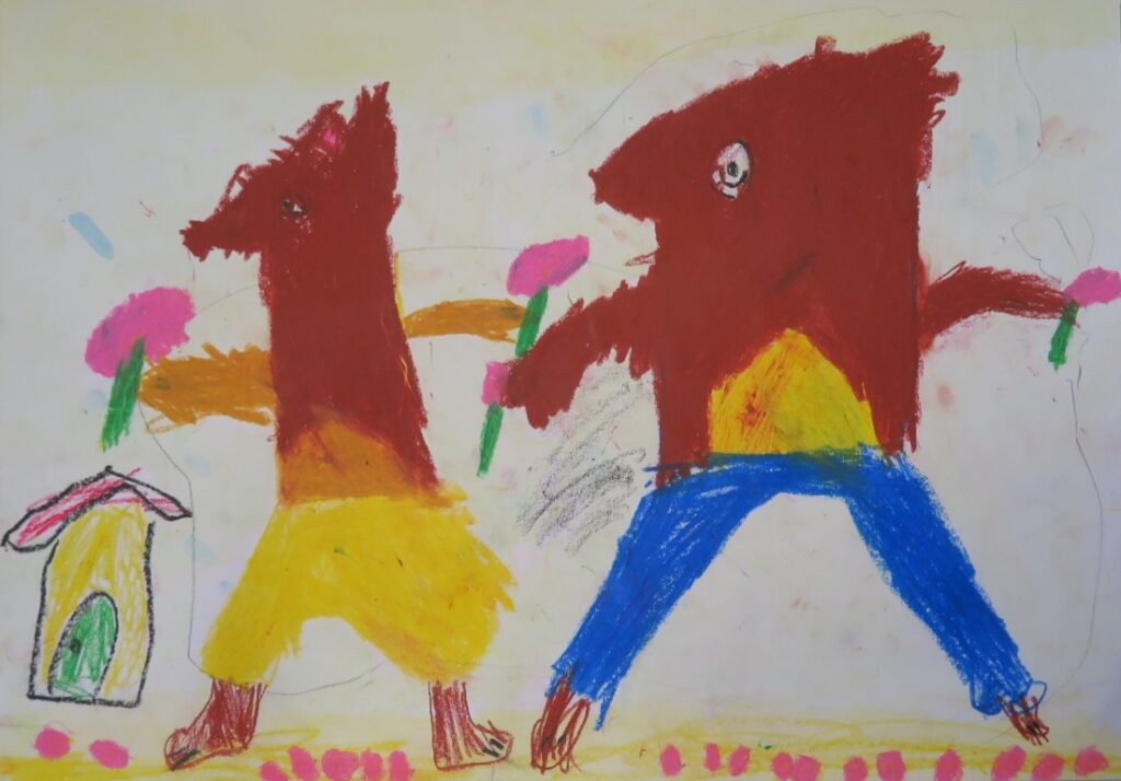 関 駈（平沢小学校２年）「たんじょうびにはコスモスを」