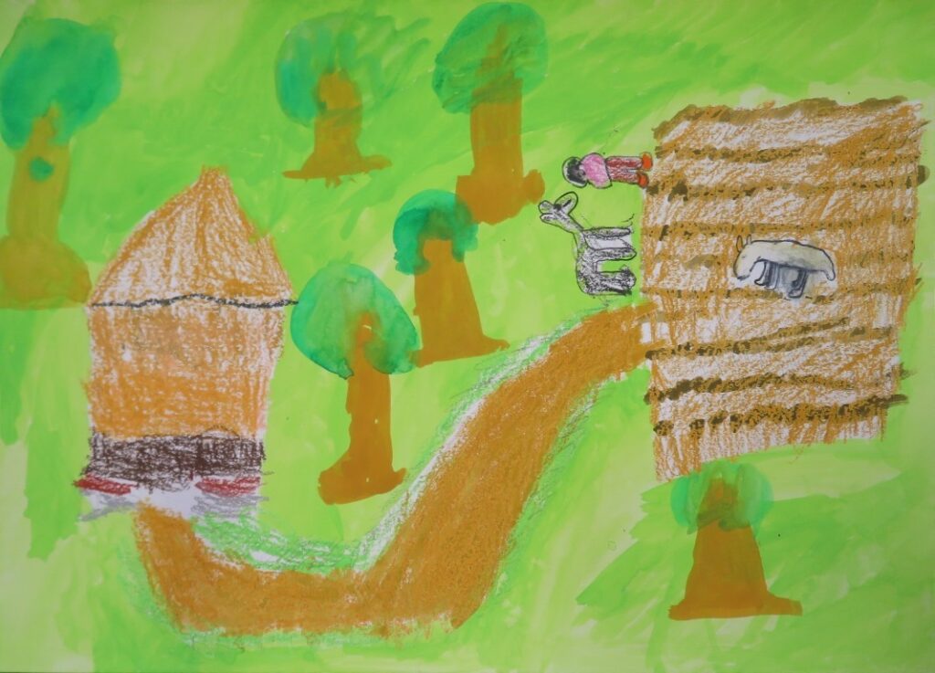 佐藤 栄汰（金浦小学校３年）「ガラスめだまときんのつののヤギ」