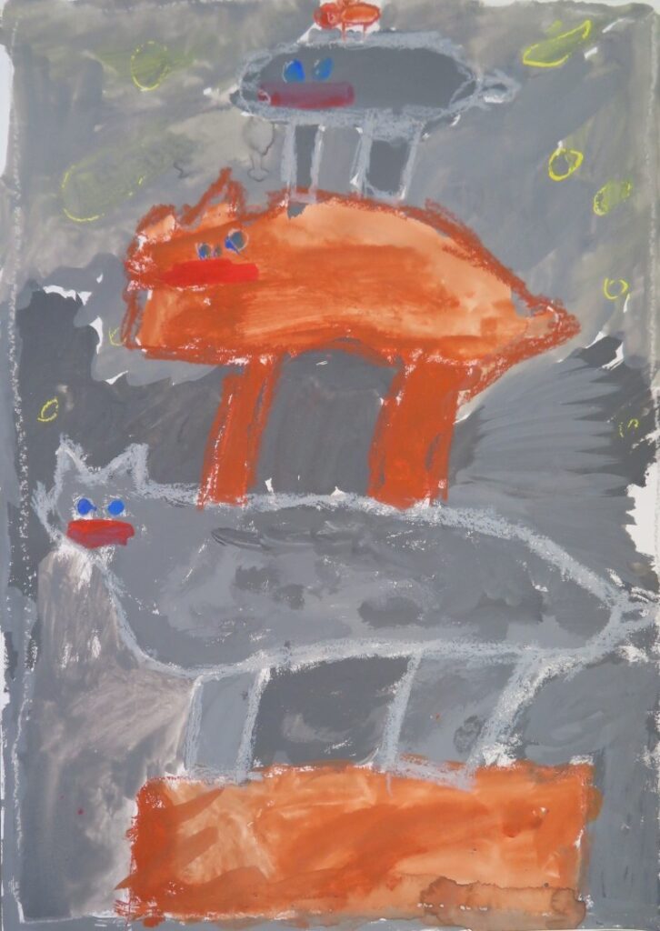 田宮 湊太（金浦小学校２年）「ブレーメンのおんがくたい」