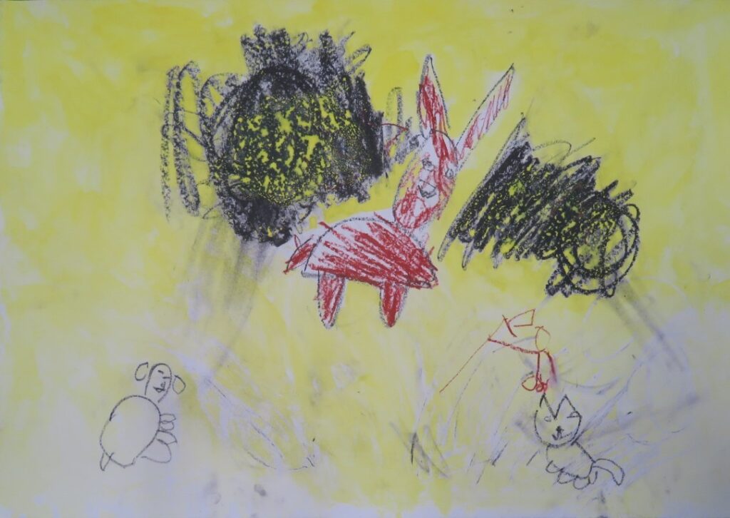 きし いろは（金浦小学校１年）「ブレーメンのおんがくたい」