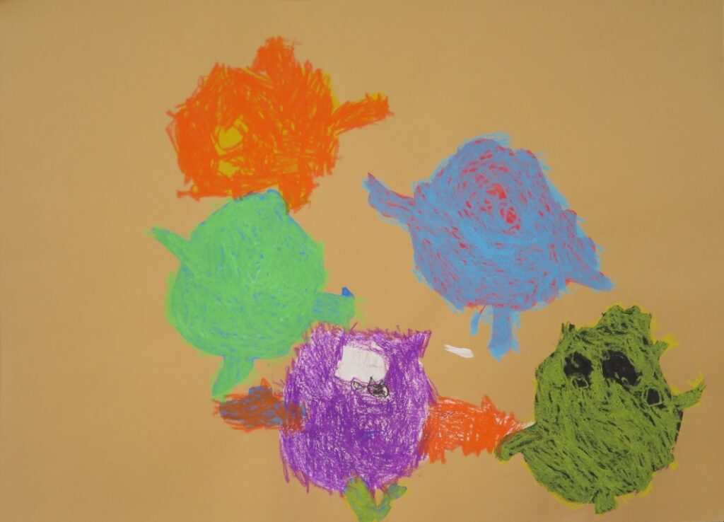 佐藤 世采（風の子保育園年少）「なつやすみおばけ」