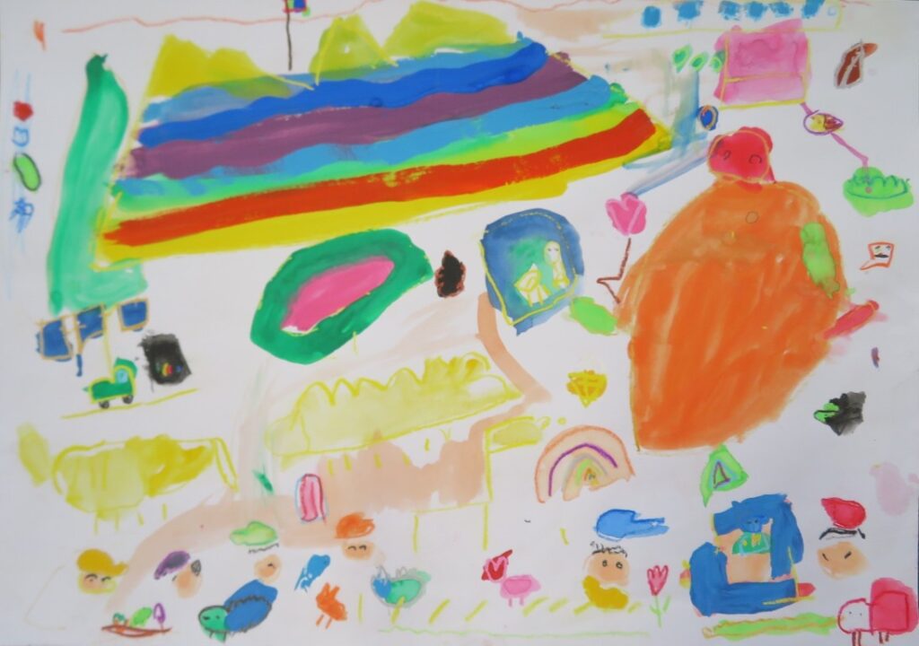 渡辺 寿心（子吉保育園年長）「つみきでとんとん」