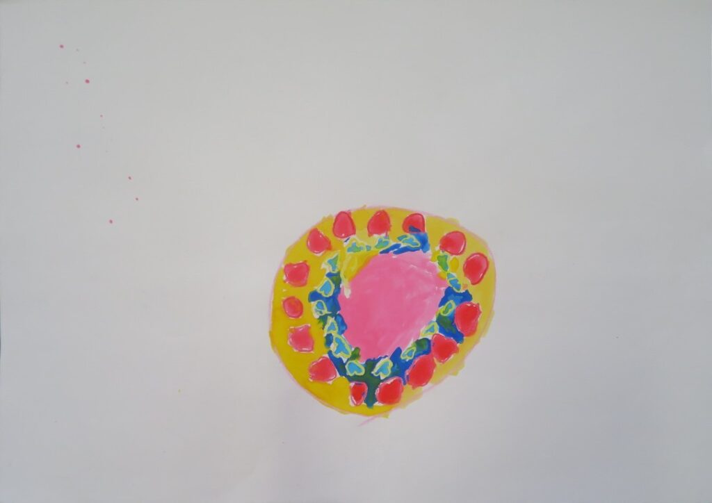 五十嵐 紘愛（子吉保育園年中）「がまんのケーキ」