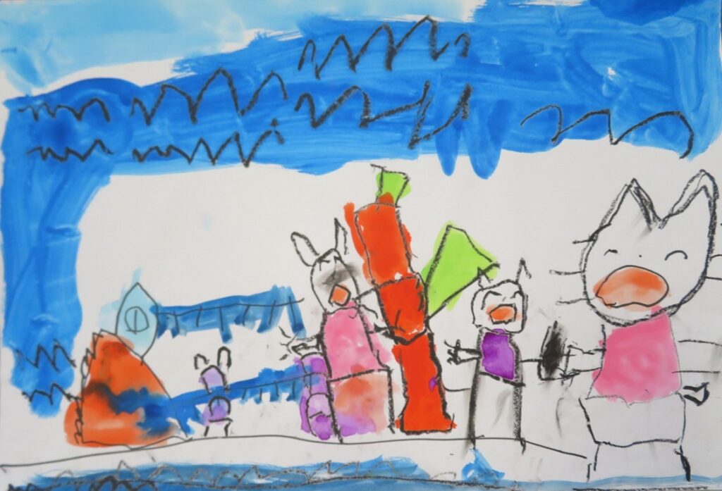 佐々木 明慈（石沢保育園年中）「１１ぴきのねこ」