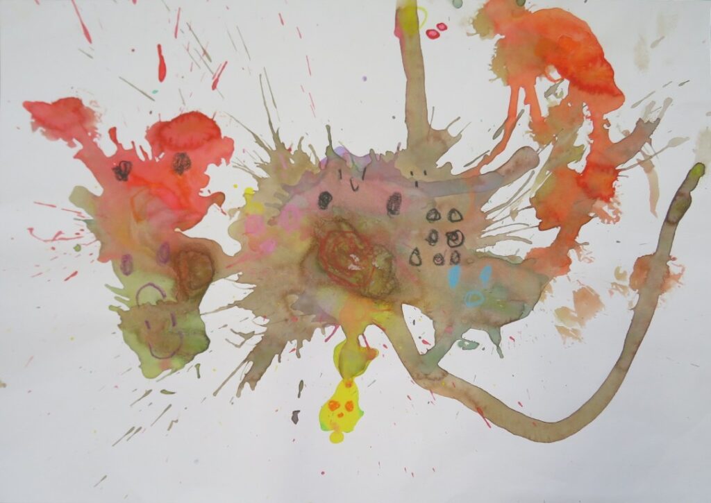 富永 ひかり（内越保育園年長）「カラーモンスター　きもちはなにいろ？」