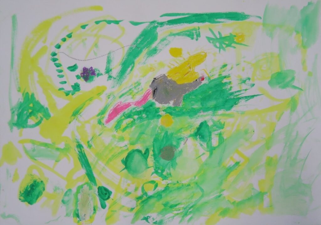 工藤 爽真（新山小学校１年）「ねずみのすもう」