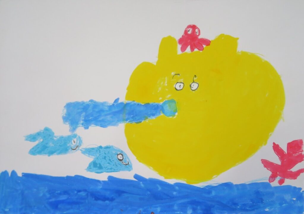 小濱 陽葵（内越保育園年中）「うみのそこたんけん」