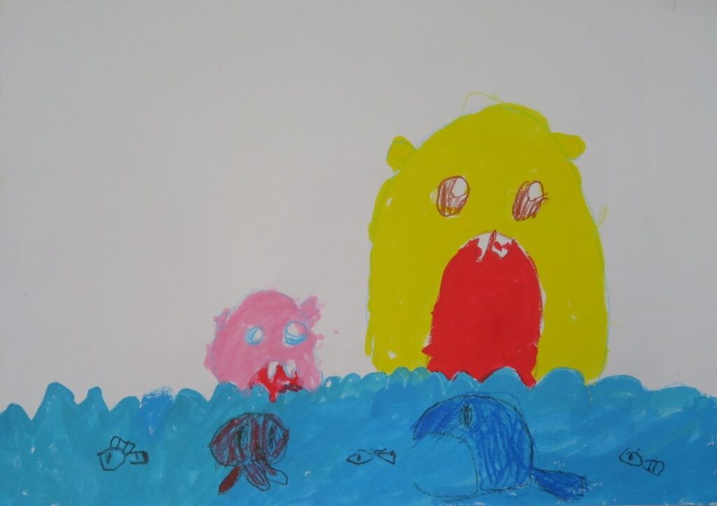 菊地 凜（内越保育園年中）「うみのそこたんけん」