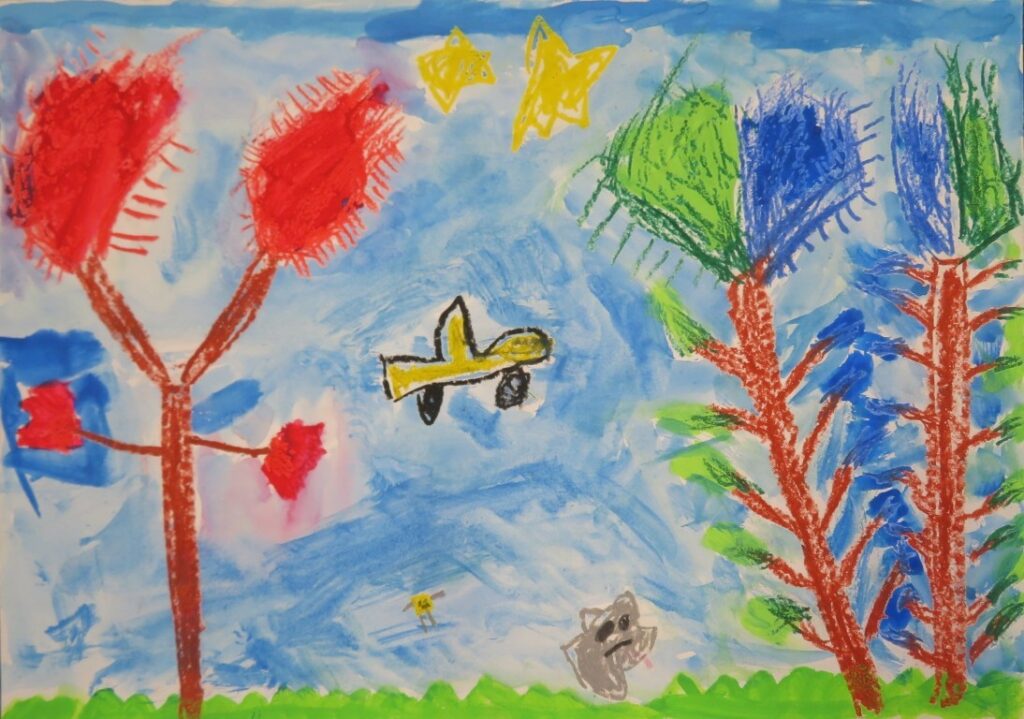 たかはし しょうへい（鶴舞小学校２年）「ちいさな　くれよん」