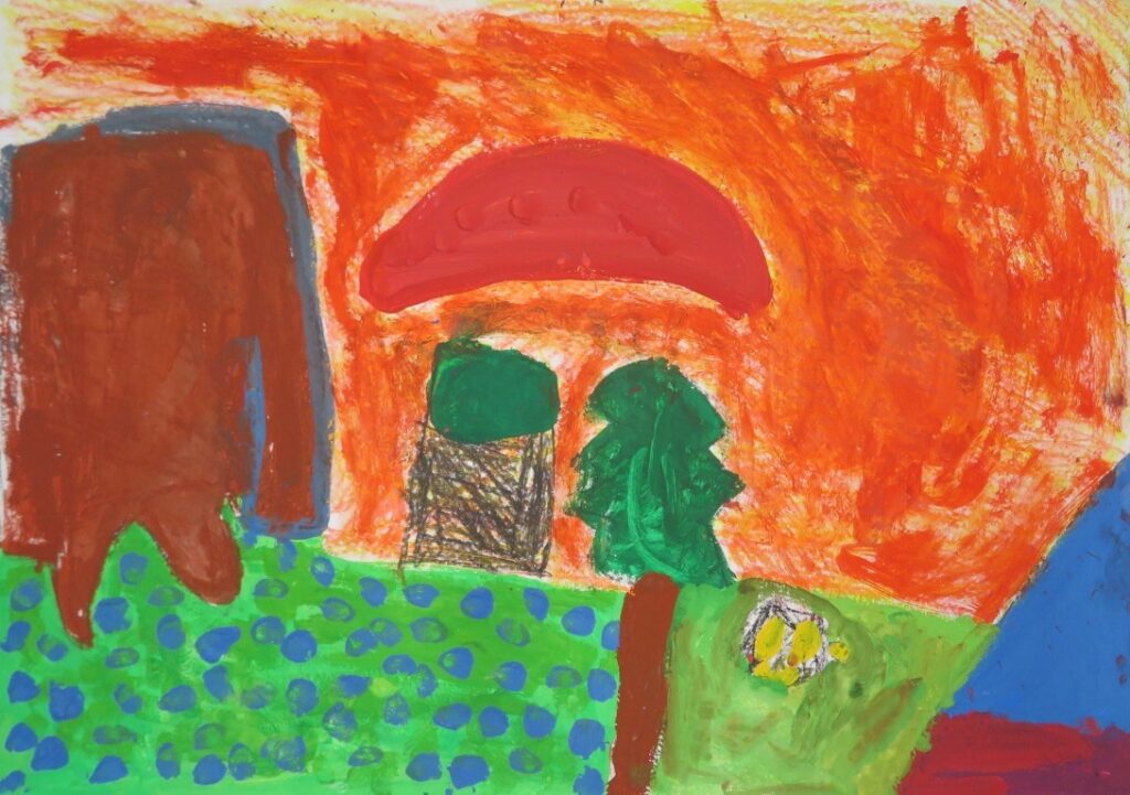 いけだ いろは（鶴舞小学校２年）「ちいさな　くれよん」