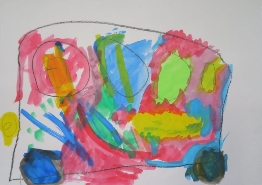 鈴木 蒼晴（内越保育園年少）「おべんとうバスのかくれんぼ」