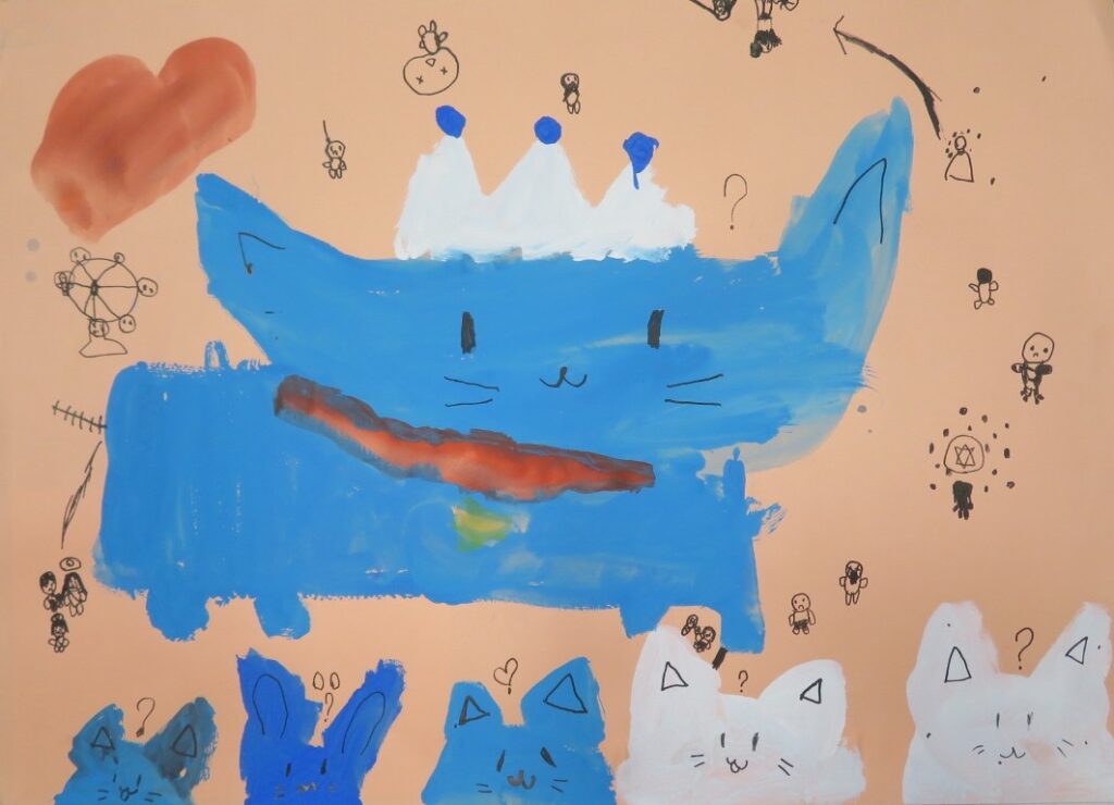 小野 成海（えみの森年長）「ノラネコぐんだん　パンこうじょう」