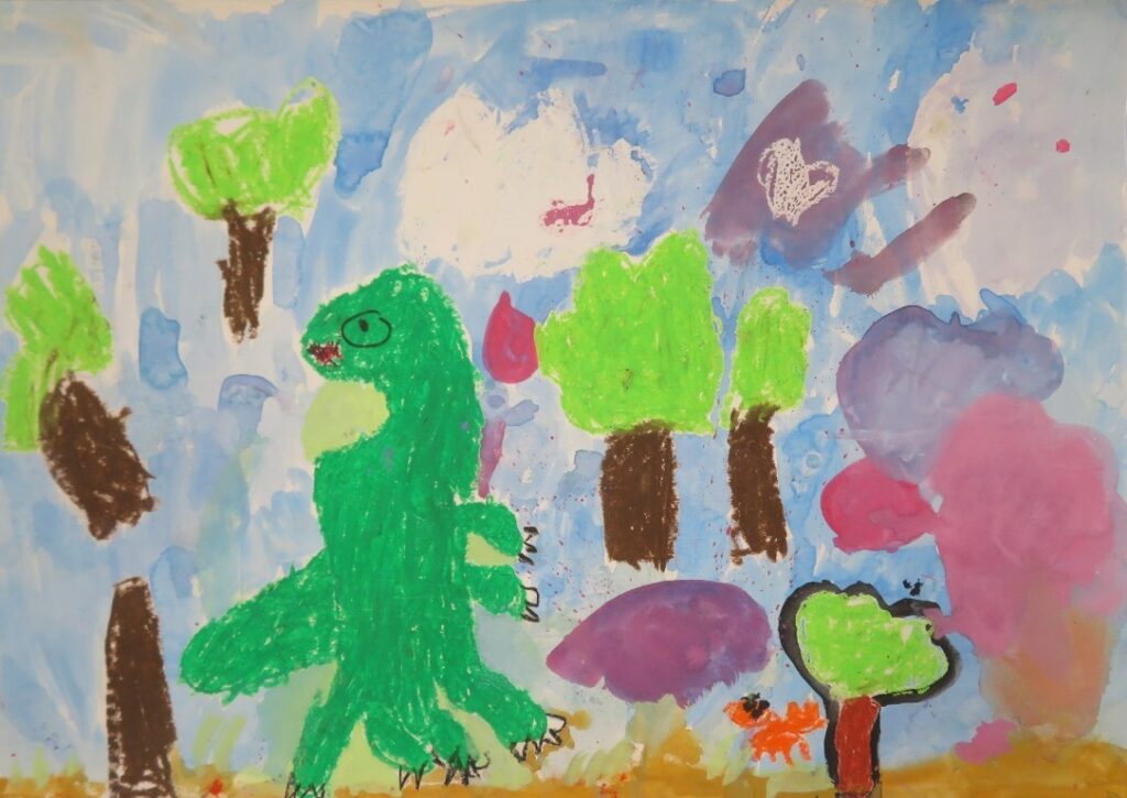 加藤 閃奈（尾崎小学校２年）「おまえうまそうだな」