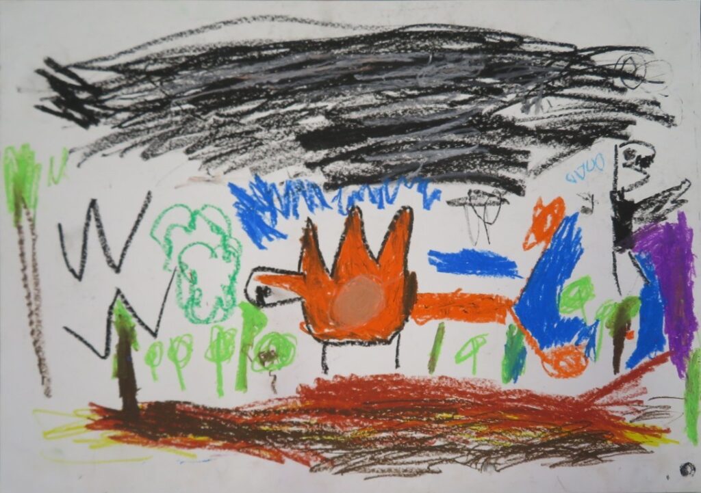 小松 奏翔（尾崎小学校２年）「おまえうまそうだな」